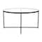 Flash Furniture Round Glass Coffee Table with Matte Black Frame NAN-JH-1786CT-BK-GG - alternate 9